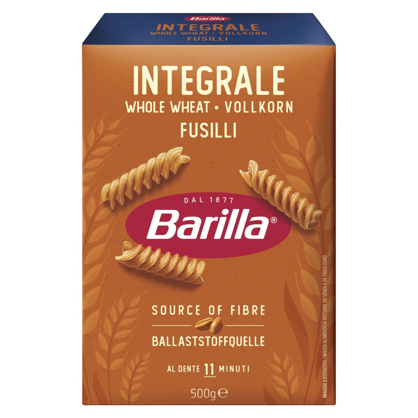 Barilla Whole Wheat Fusilli Pasta, 500g