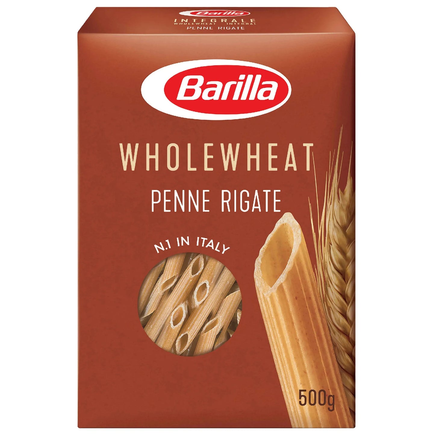 Barilla Whole Wheat Pasta Penne Rigate 500 gr