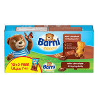 Barni Chocolate Cake Bars with Vitamin B12 & Zinc (10+2 Free) 12 x 30 gr