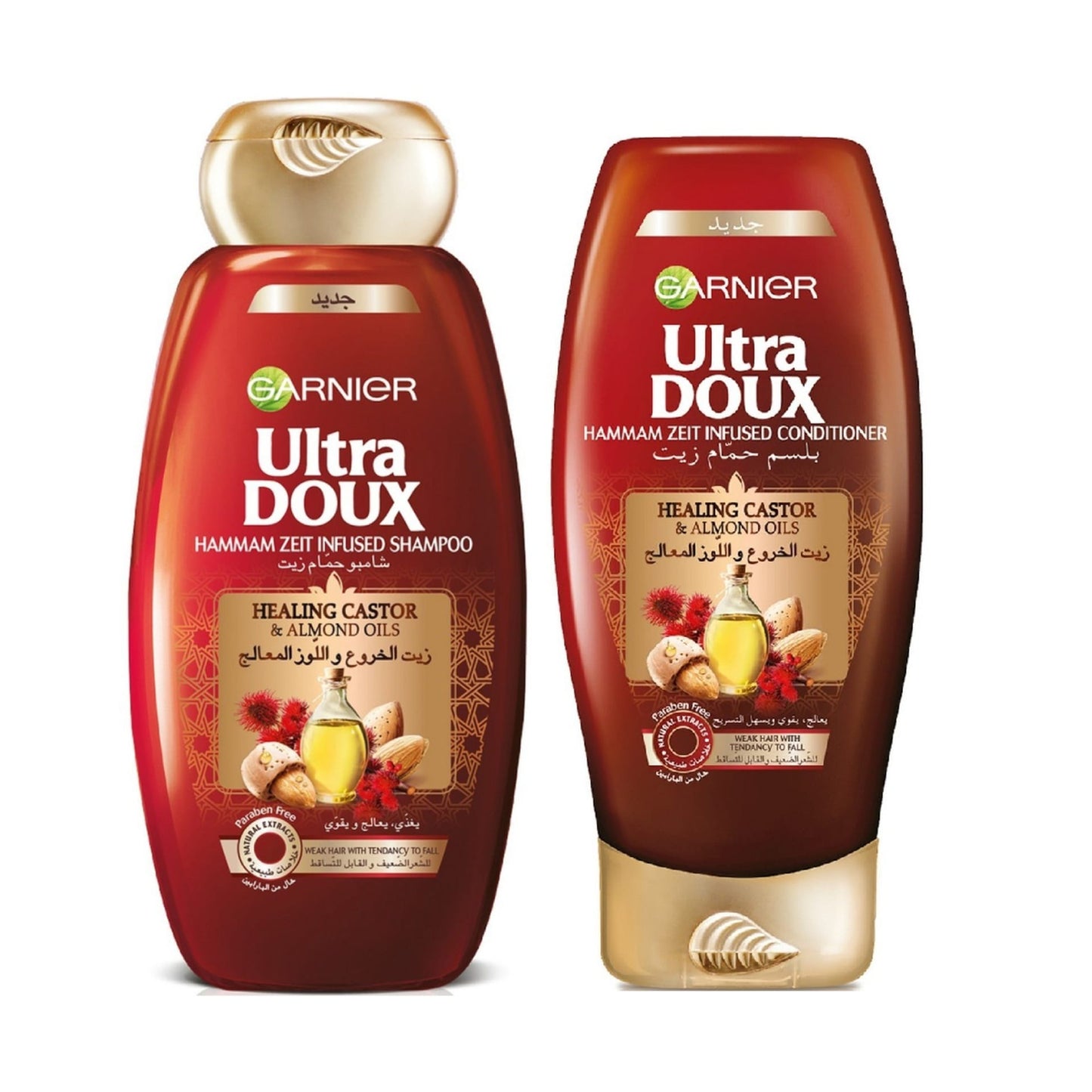 Garnier Ultra Doux Castor Almond Oils Shampoo 400ml and Conditioner 360ml