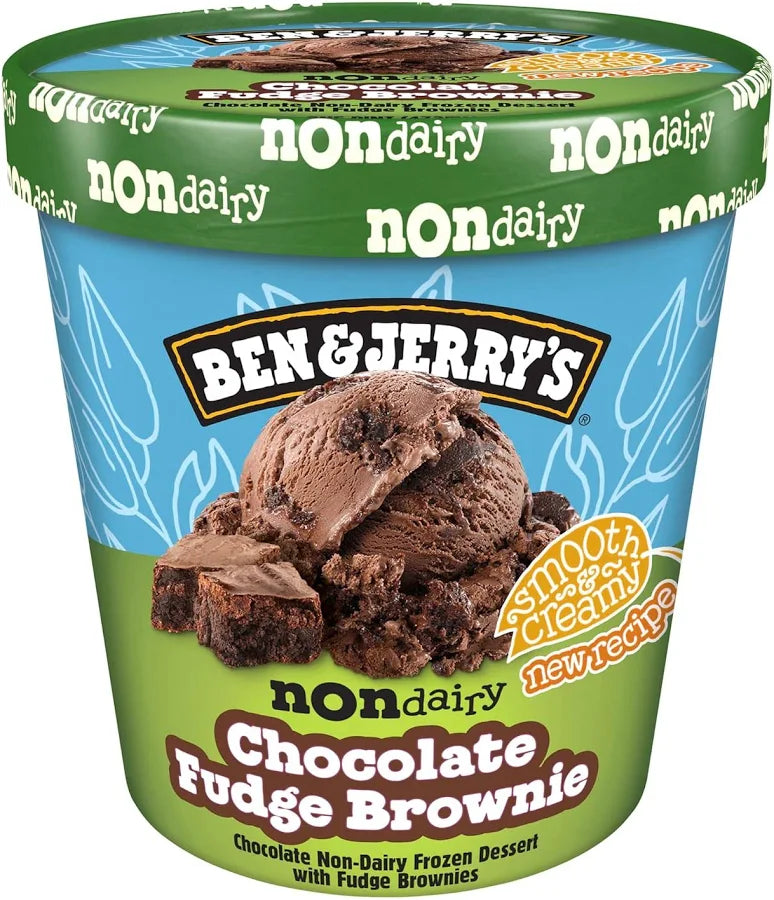 Ben and Jerrys Non Dairy Chocolate Fudge Brownie Ice Cream 465 ml