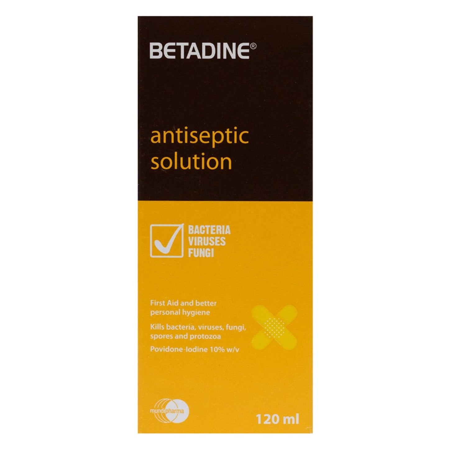 Betadine 10% Povidone Iodine Antiseptic Soluti 120 ml