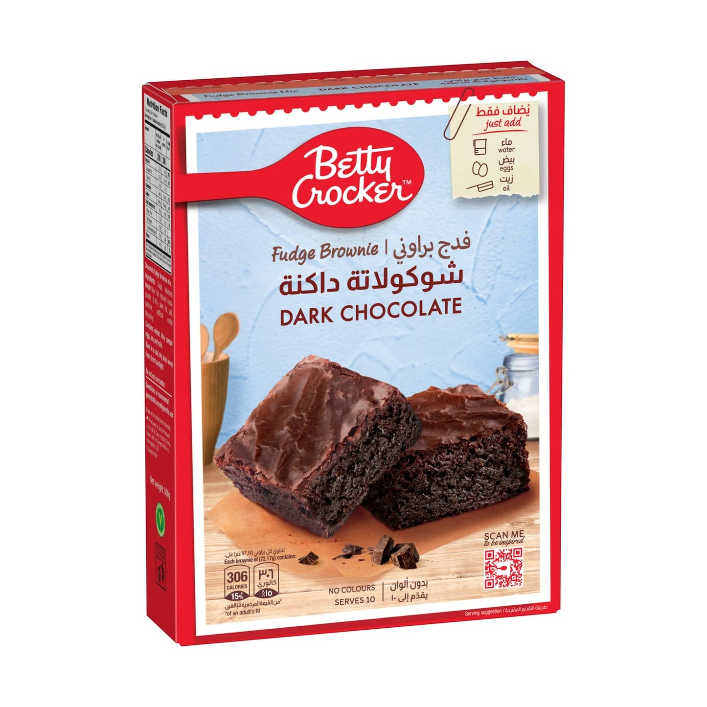 Betty Crocker Dark Chocolate Fudge Brownie Mix 500 gr