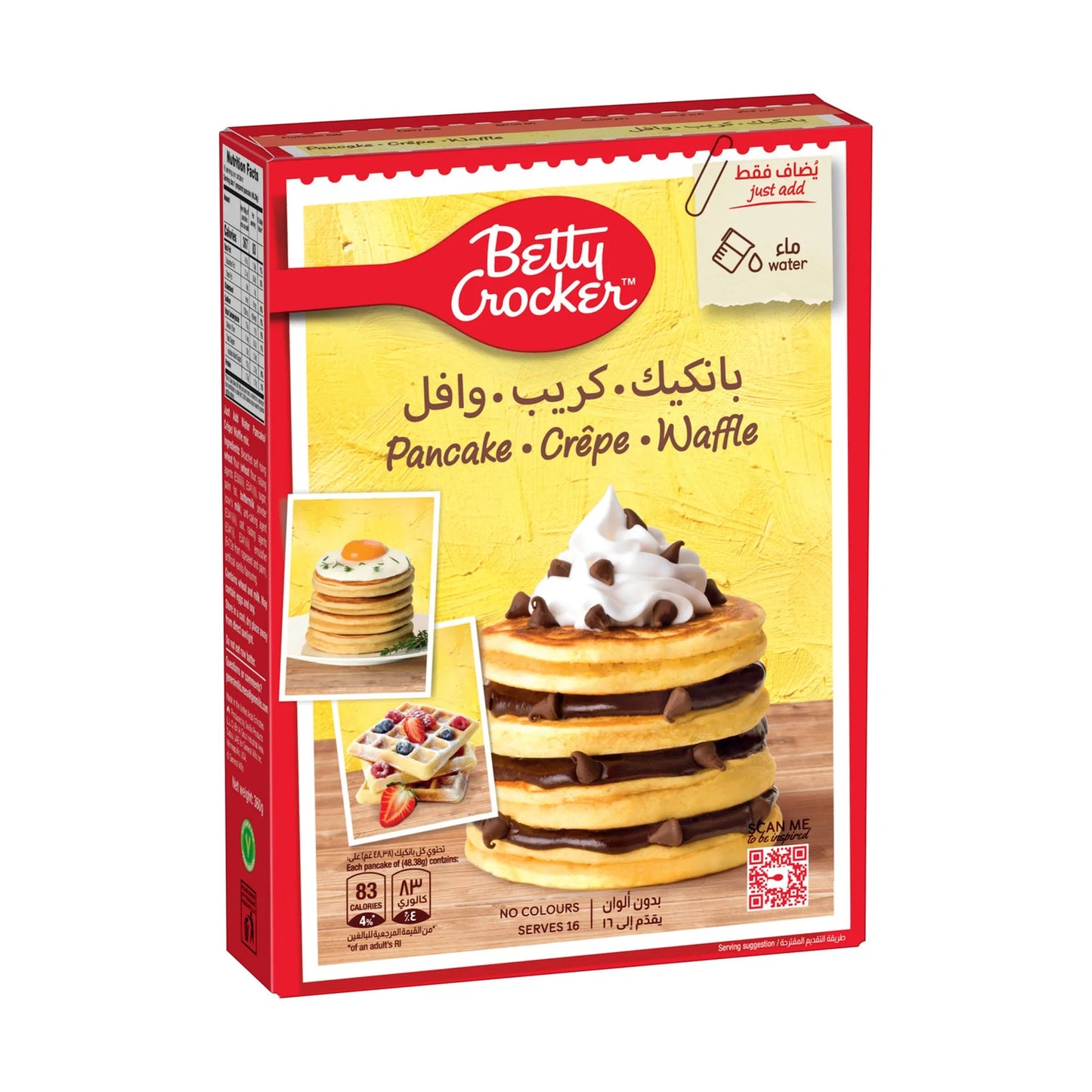 Betty Crocker Pancake, Crepe & Waffle Mix 360 gr