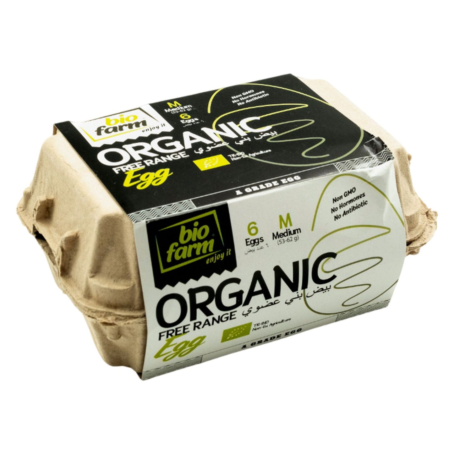 Bio Farm Organic Medium Class A Brown Eggs 6 per pack
