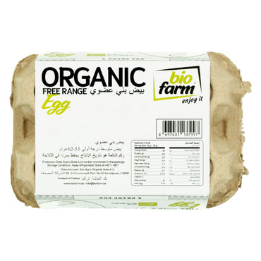 Bio Farm Organic Medium Class A Brown Eggs 6 per pack