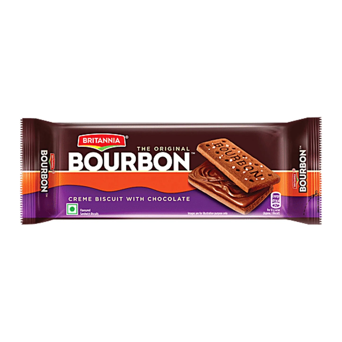 Britannia The Original Bourbon Creme Biscuit with Chocolate 100 g