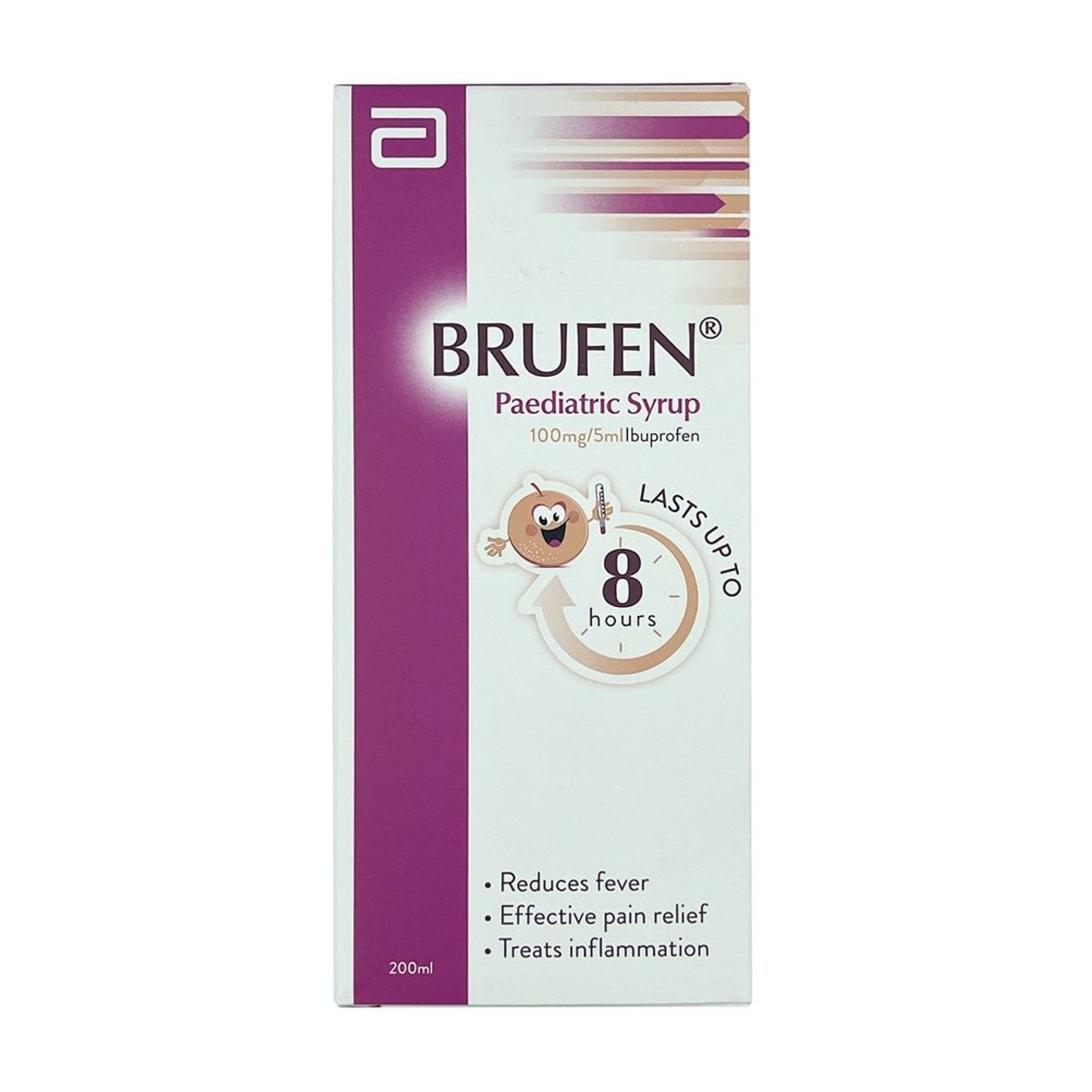 Brufen 100mg 5ml Ibuprofen Syrup Orange Flavor for Kids 150 ml
