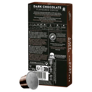Cafe Royal Coffee Capsules Dark Chocolate Flavor 10 coffee capsules