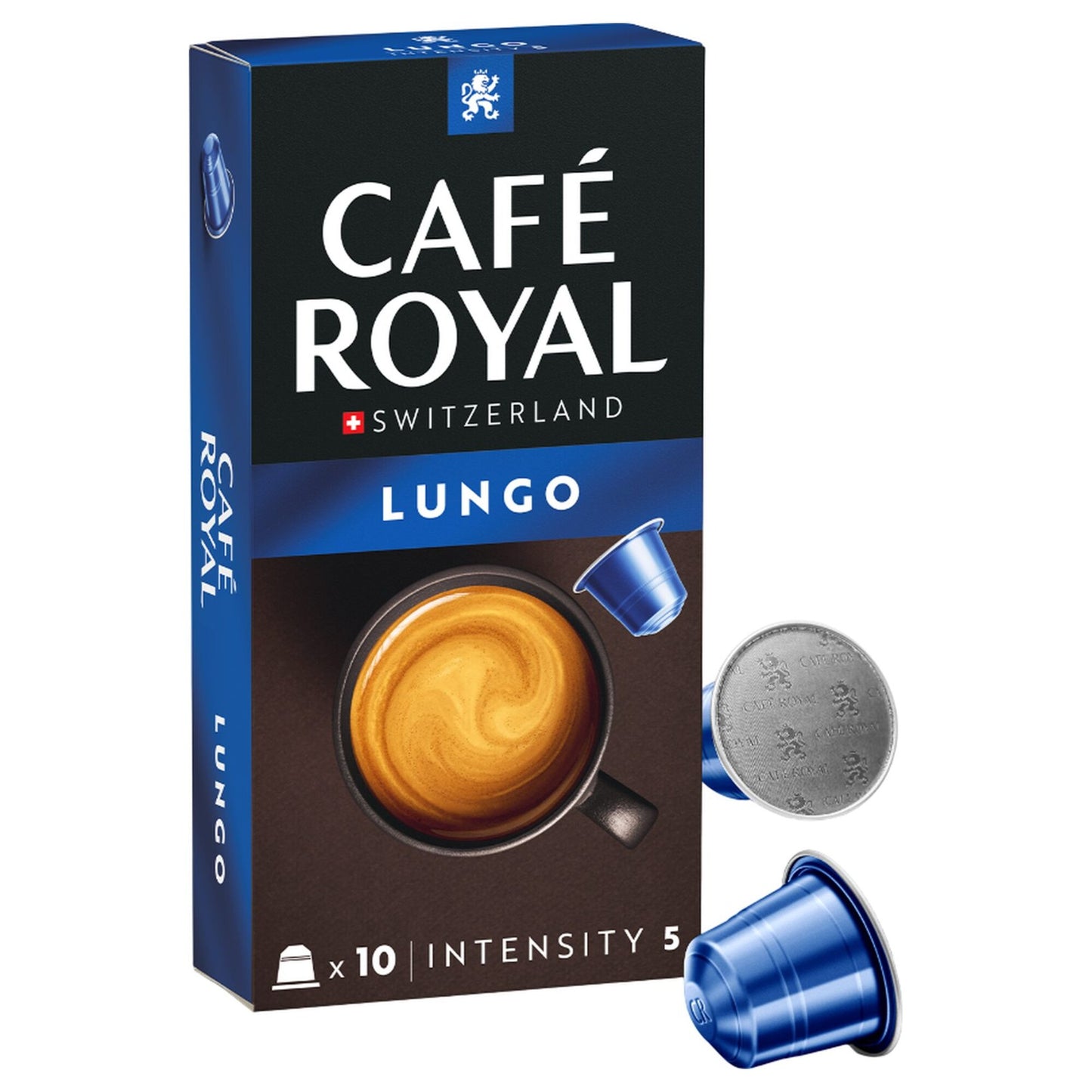 Cafe Royal Lungo Coffee Capsules - Intensity 5 10 coffee capsules