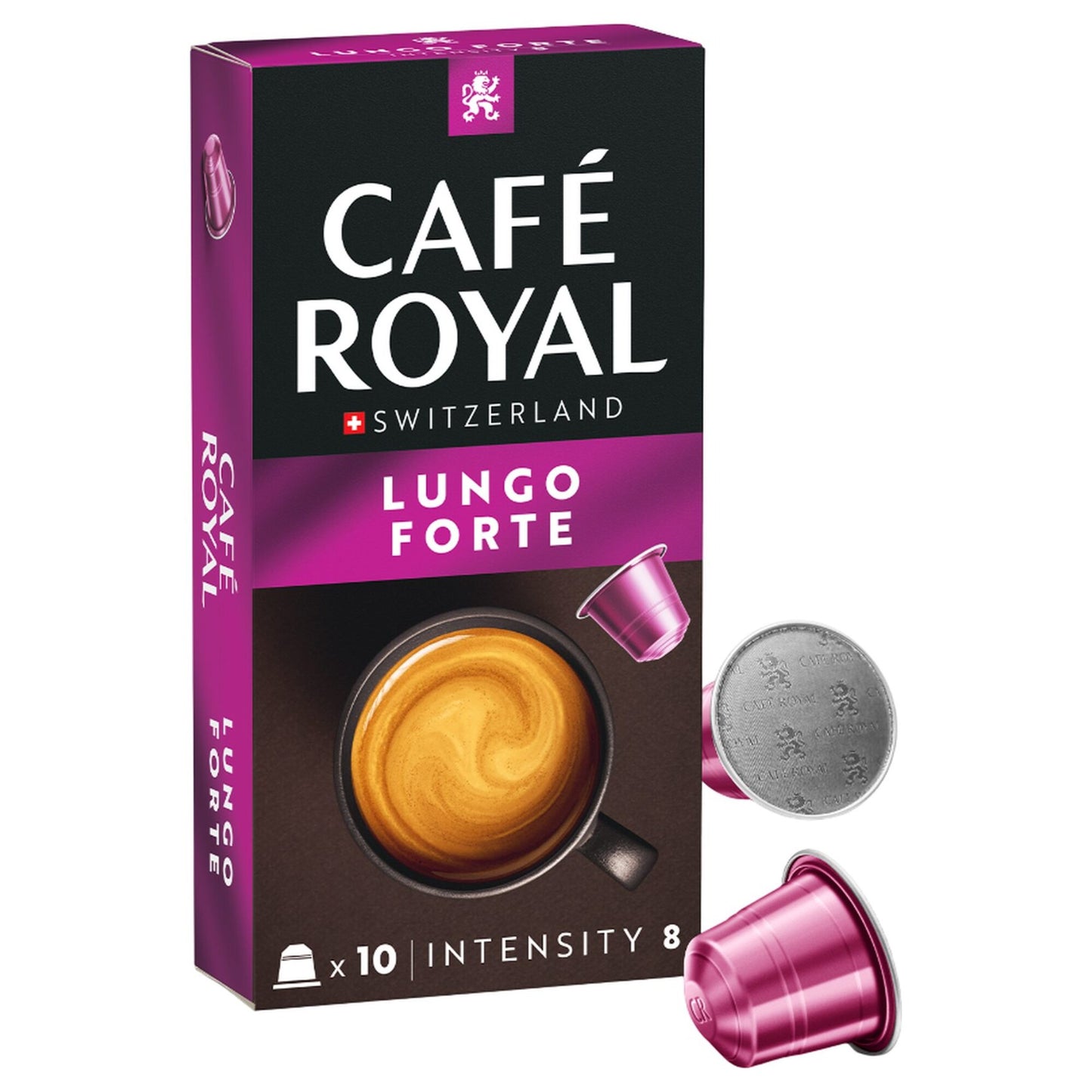 Cafe Royal Lungo Forte Coffee Capsules - Intensity 10 10 coffee capsules