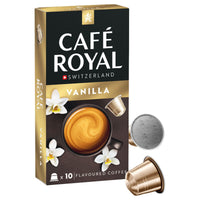 Cafe Royal Vanilla Arabica Coffee Capsules Light Roast 10 coffee capsules