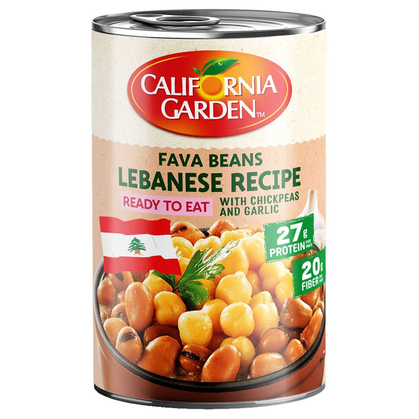 California Garden Low Fat Lebanese Recipe Fava Beans 450 gr