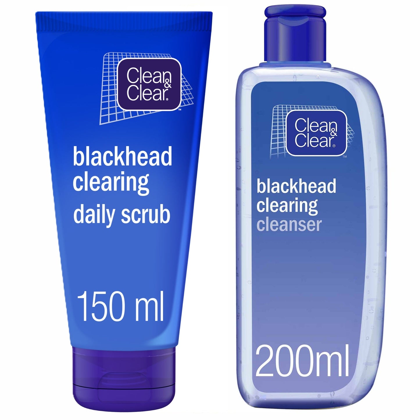 Clean &Clear Blackhead Clearing Scrub 150ml+ Cleanser 200ml