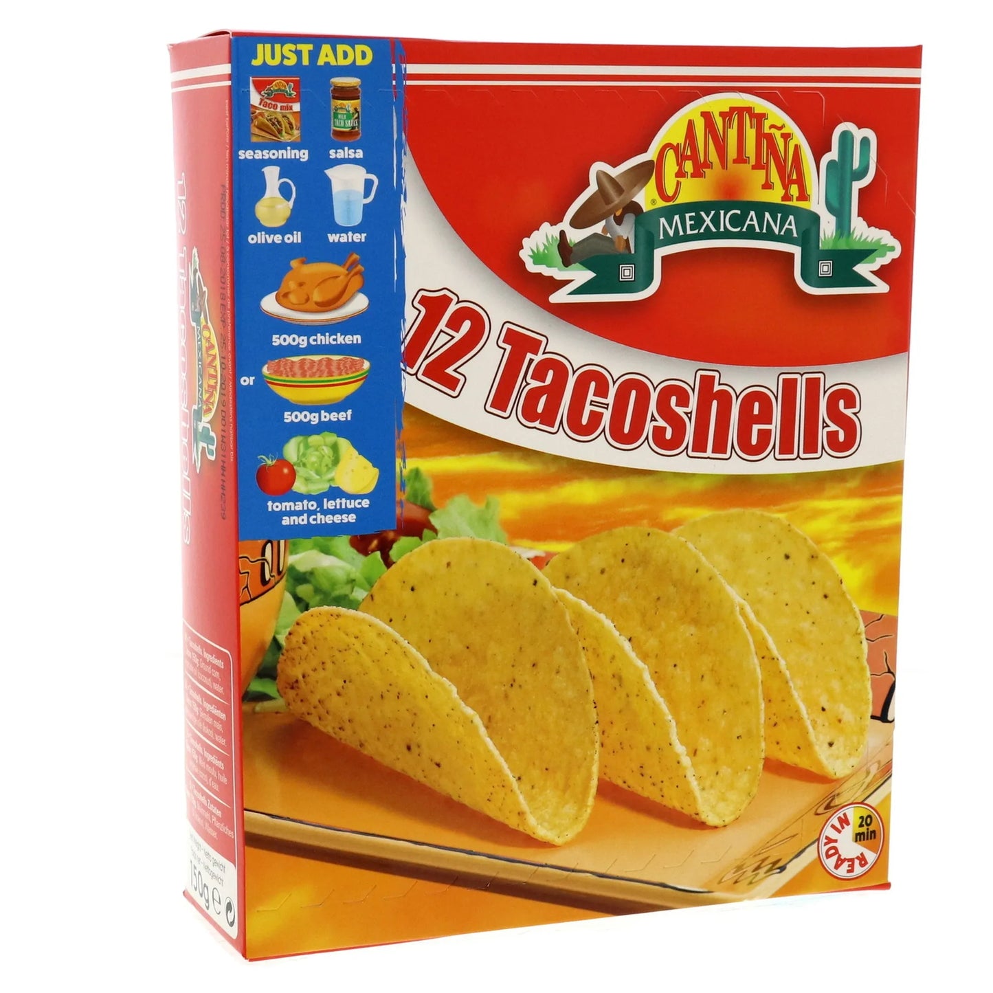 Cantina Mexicana Taco Shells (12 Pieces) 150 gr