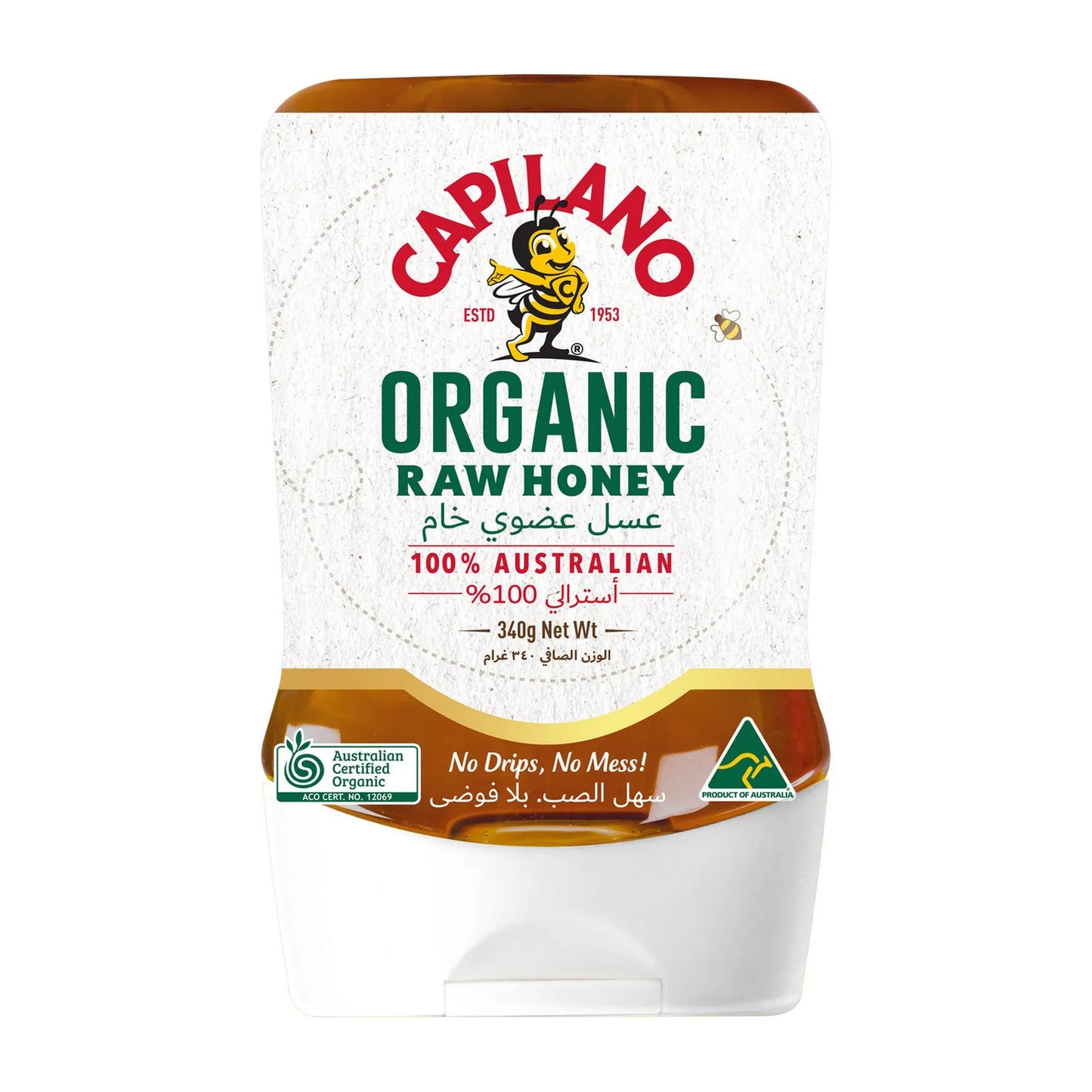 Capilano Organic Raw Honey 340 gr