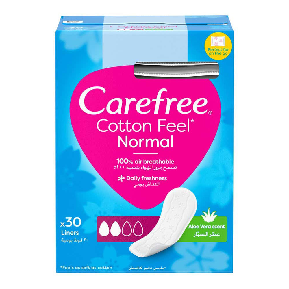 Carefree Cotton Feel Normal Aloevera 30 Packs