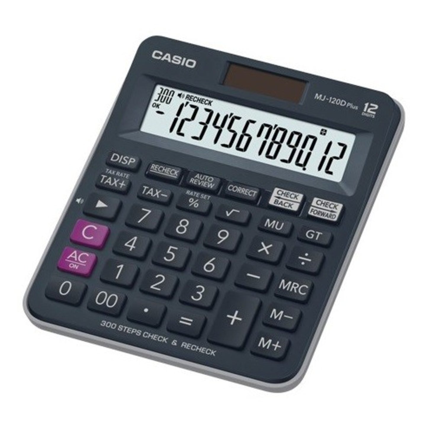 Casio MJ-120D Plus 12 Digit Check & Recheck Calculator 1 pcs