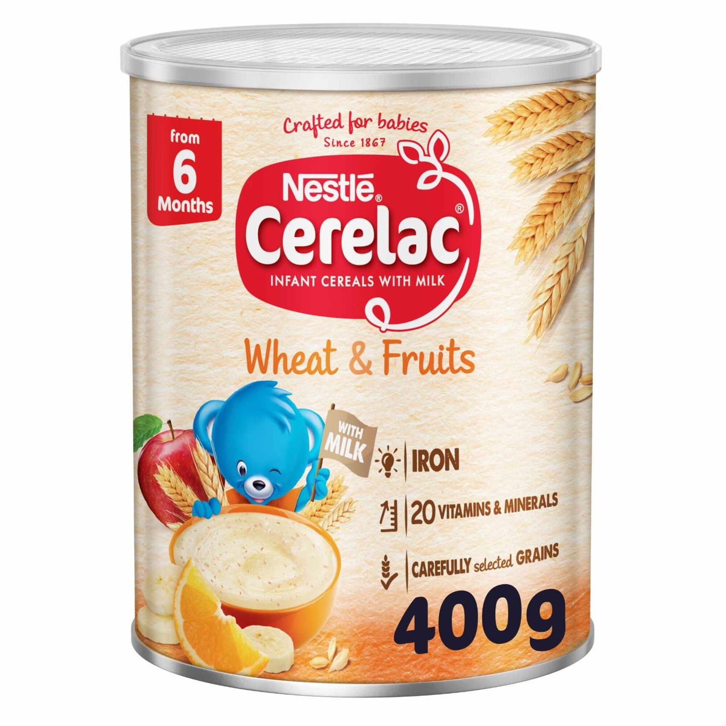 Cerelac Infant Cereal Wheat & Fruits 400g