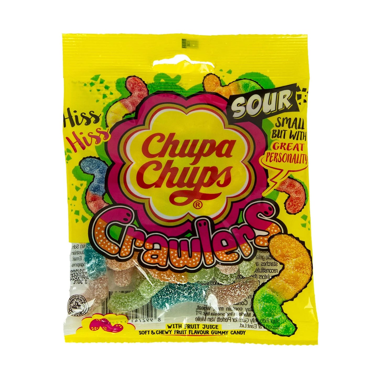 Chupa Chups Crawlers Soft & Chewy Sour Jellies 90 gr