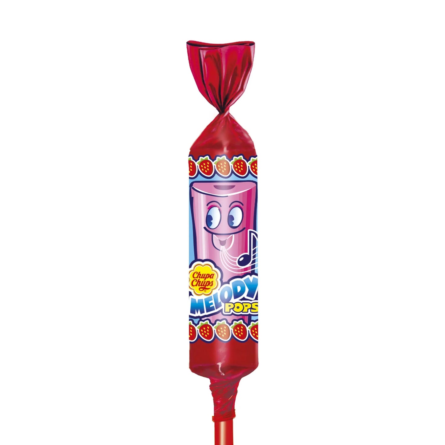 Chupa Chups Melody Pops Lollipop Strawberry Flavor 15 gr
