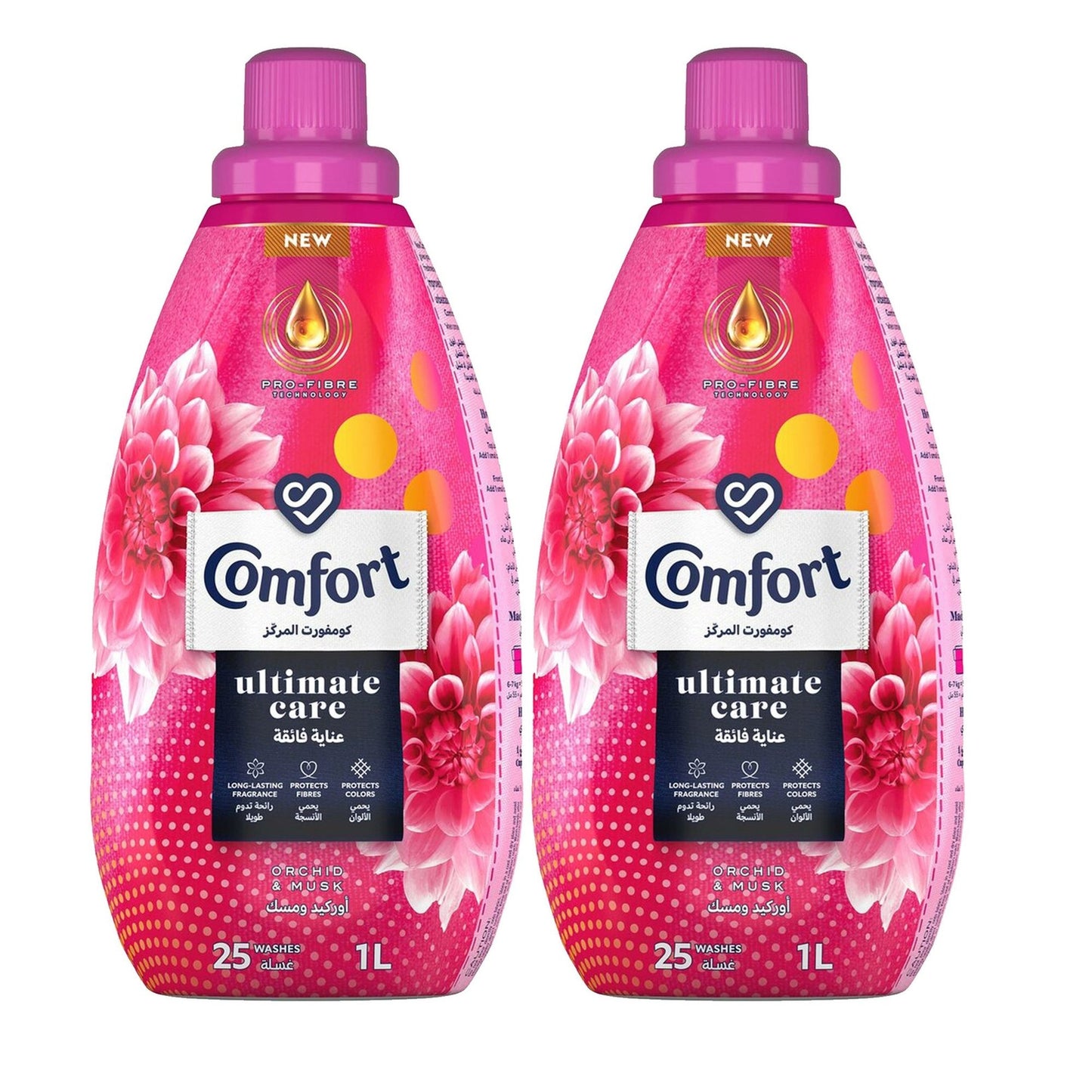Comfort Fabric Softener Orchid & Musk 9x (2x1ltr)