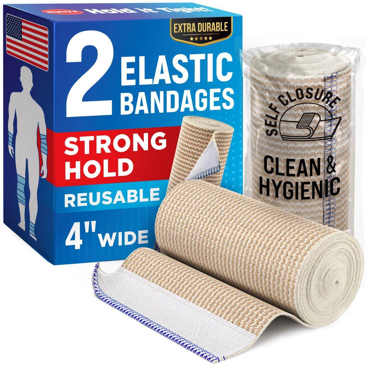 Coopercare Beige 10cm Elastic Bandage 1 pcs