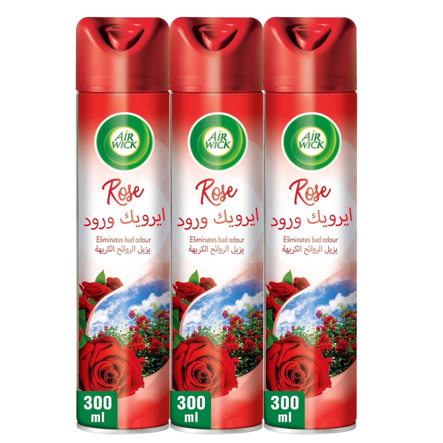 Air Wick Air Freshener Rose Scent 3 x 300 ml