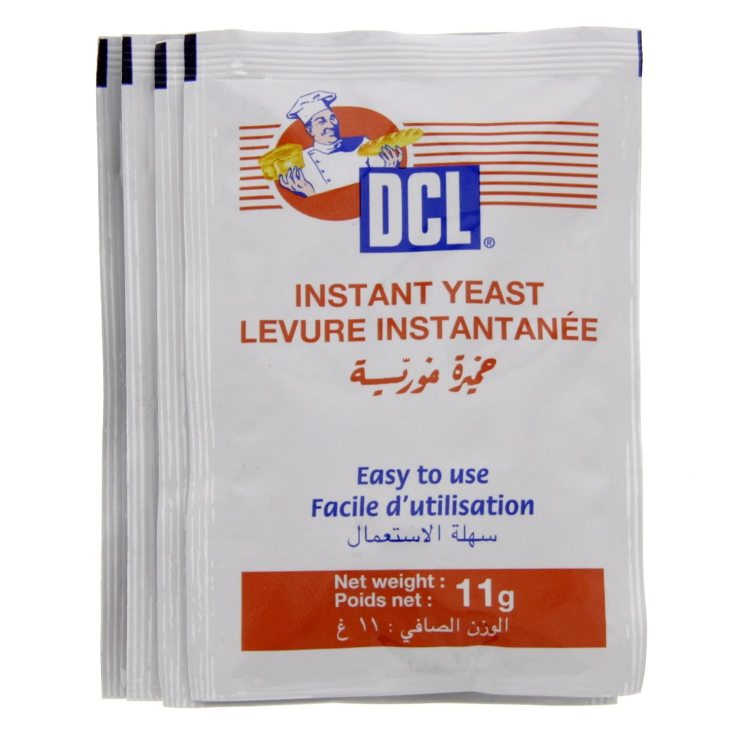 DCL Instant Yeast 4 x 11 gr