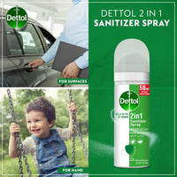 Dettol 2 in 1 Sanitizer Spray with Aloe Vera Extracts, 50ml