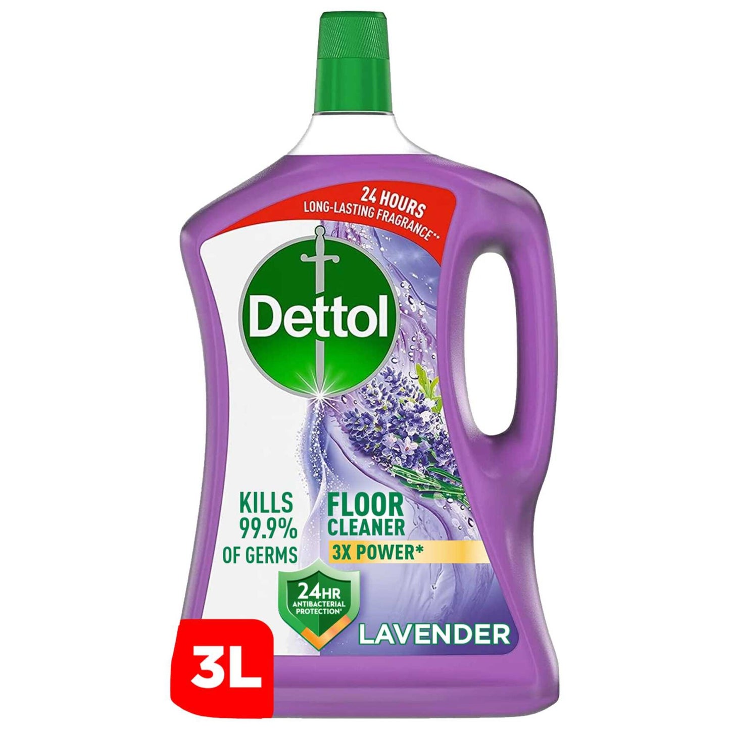 Dettol Antibacterial Floor Cleaner Lavender Scent, 3L