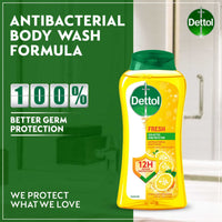 Dettol Fresh Antibacterial Body Wash Citrus & Orange 250 ml