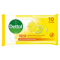 Dettol Fresh Antibacterial Skin Wipes 10 wipes