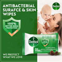 Dettol Original Antibacterial Skin Wipes - alcohol free 40 wipes