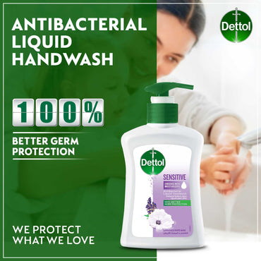 Dettol Sensitive Antibacterial Moisturizing Liquid Hand Wash 200 ml