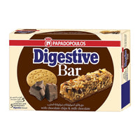Digestive Cereal Bars with Biscuit, Milk Chocolate & Chocolate Chips 5 x 28 gr