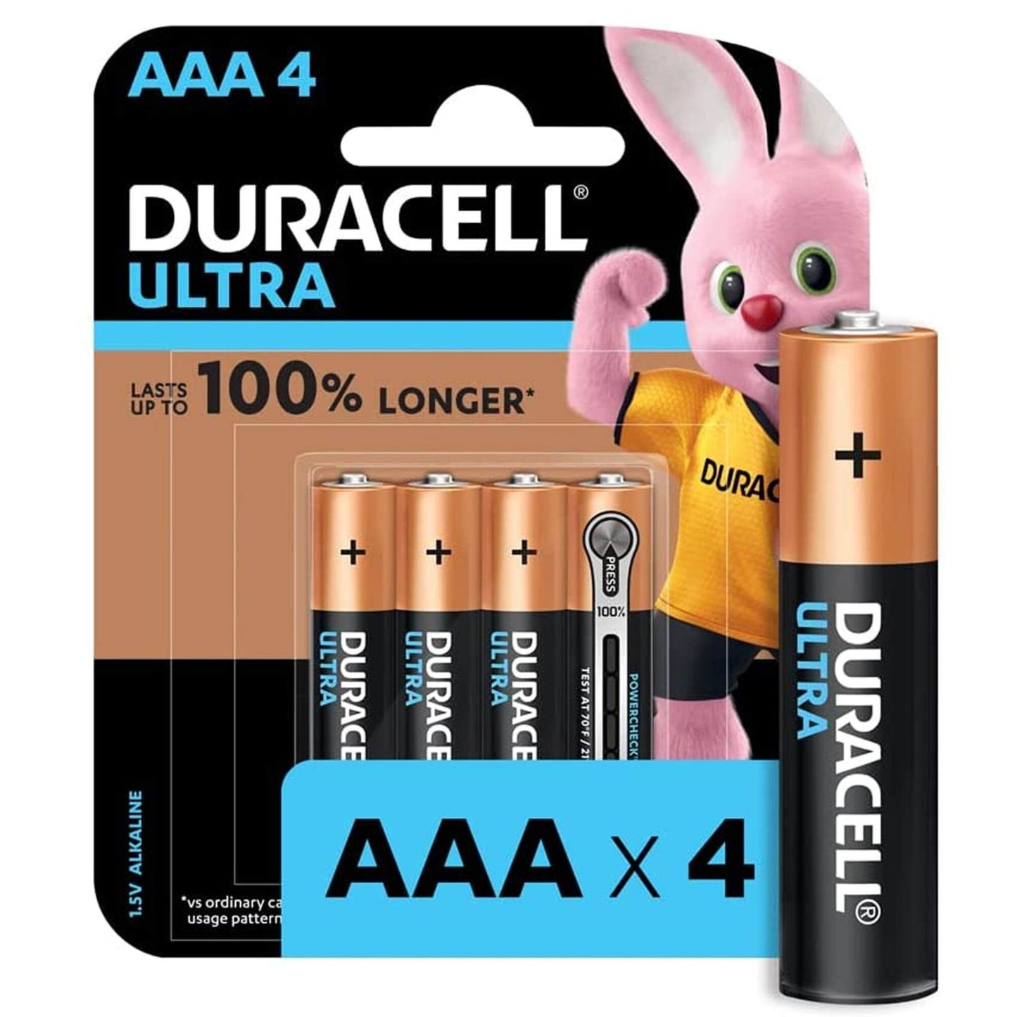 Duracell 1.5V AAA Alkaline Batteries 4 per pack