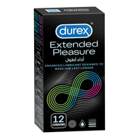 Durex Extended Pleasure Condoms 12 per pack