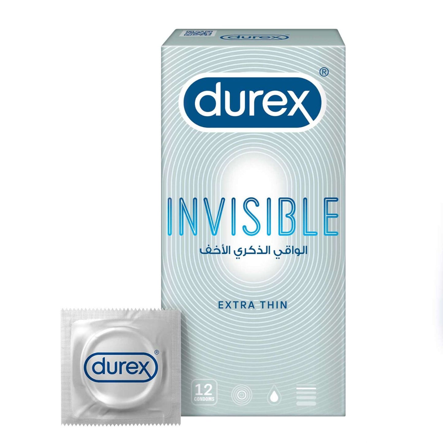 Durex Invisible Extra Thin & Extra Sensitive Condoms 12 per pack