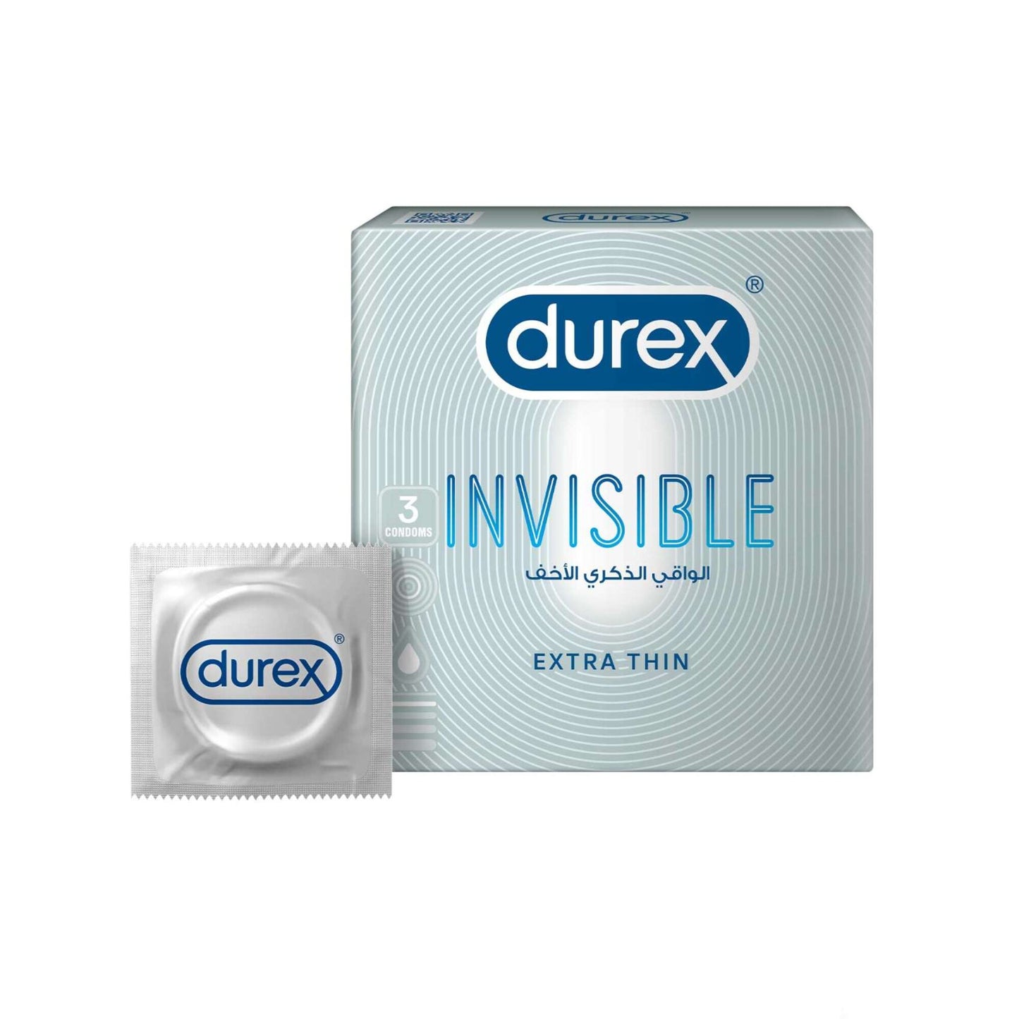 Durex Invisible Extra Thin Condoms 3 per pack