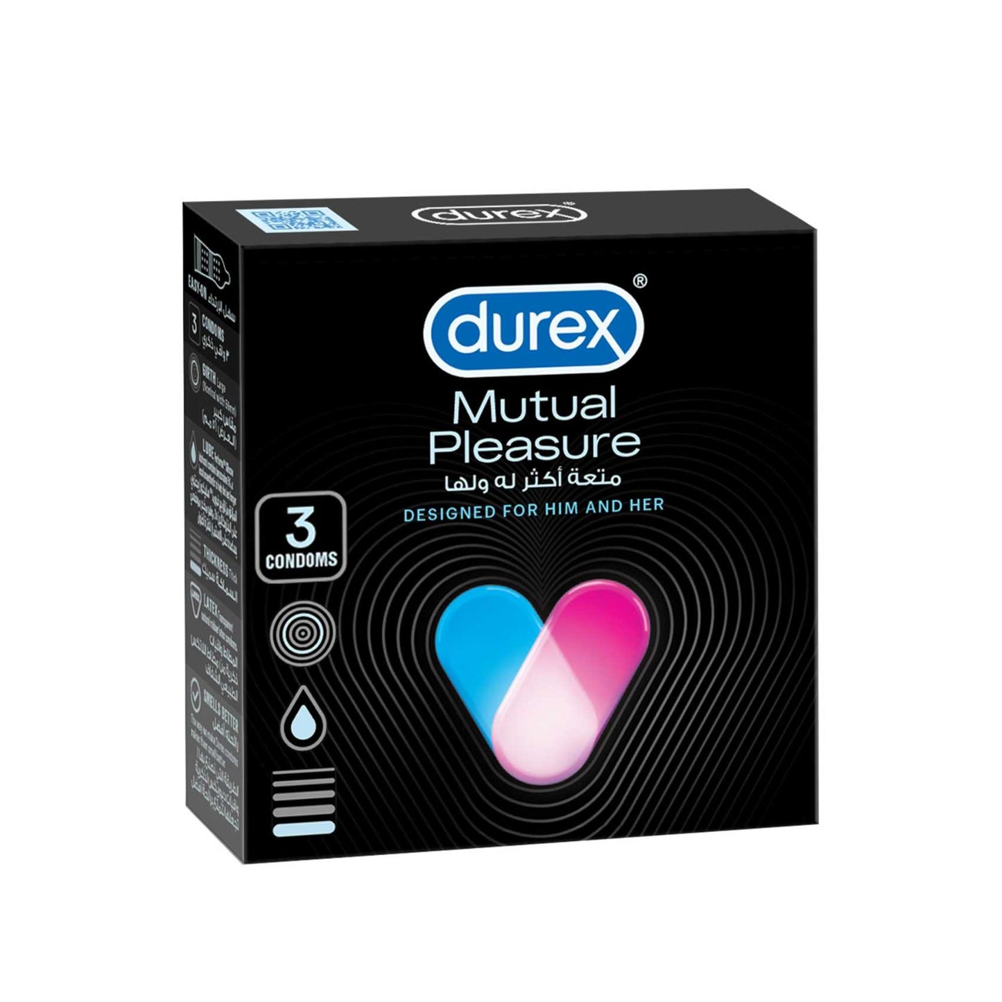 Durex Mutual Pleasure Condoms 3 per pack