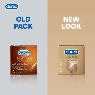 Durex Real Feel Condoms 3 per pack