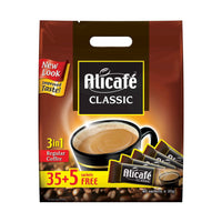 Alicafe Classic 3in1 Regular Instant Coffee Sachets 40 x 20 gr