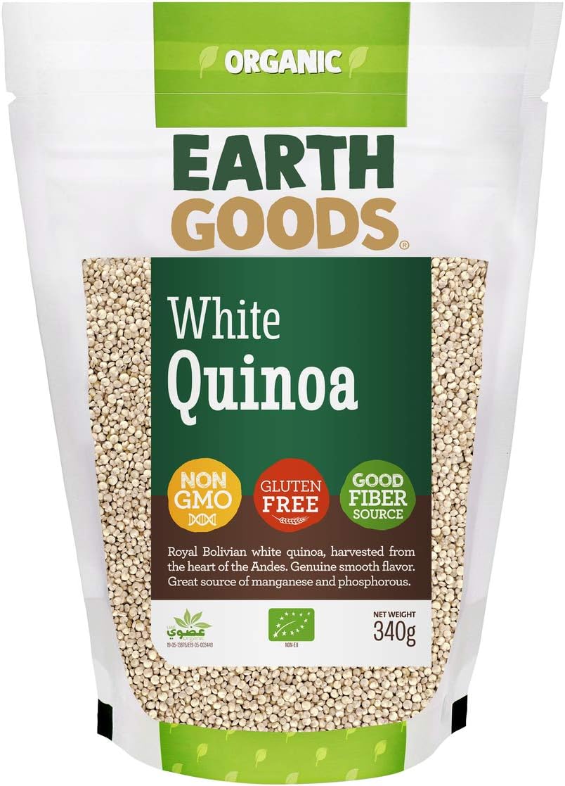 Earth Goods Organic White Quinoa Grains 340 gr