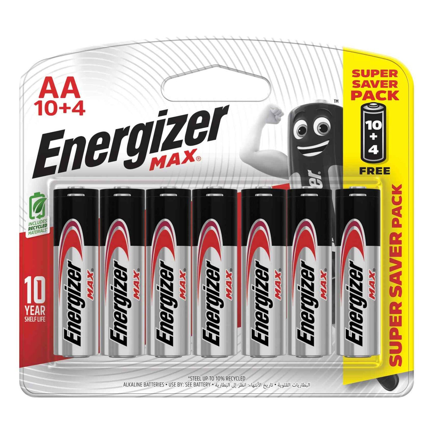 Energizer MAX AA Alkaline Batteries (10+4 Free) 14 per pack