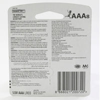 Energizer Max AAA Alkaline Batteries 8 per pack