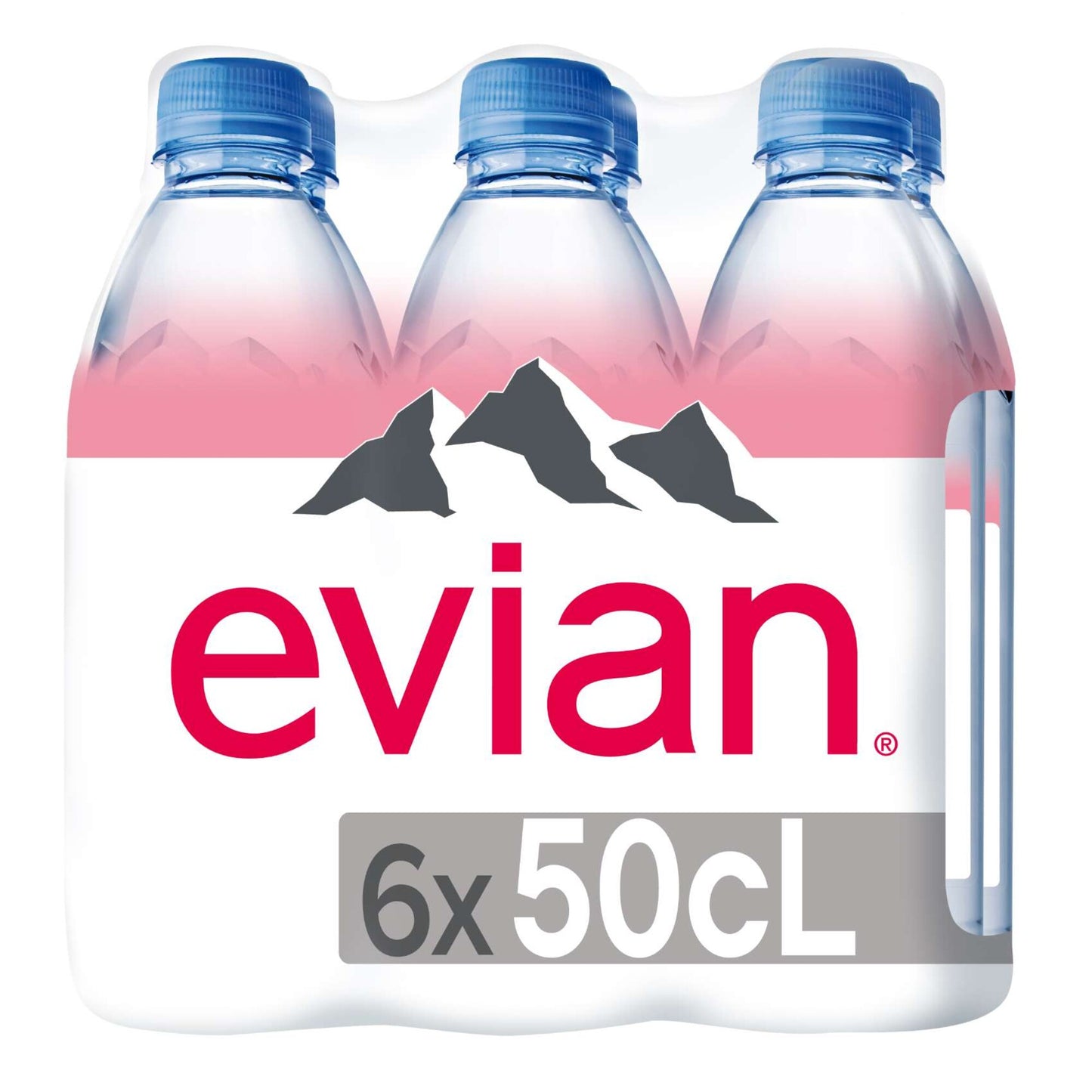 Evian Natural Mineral Water 6x500ml