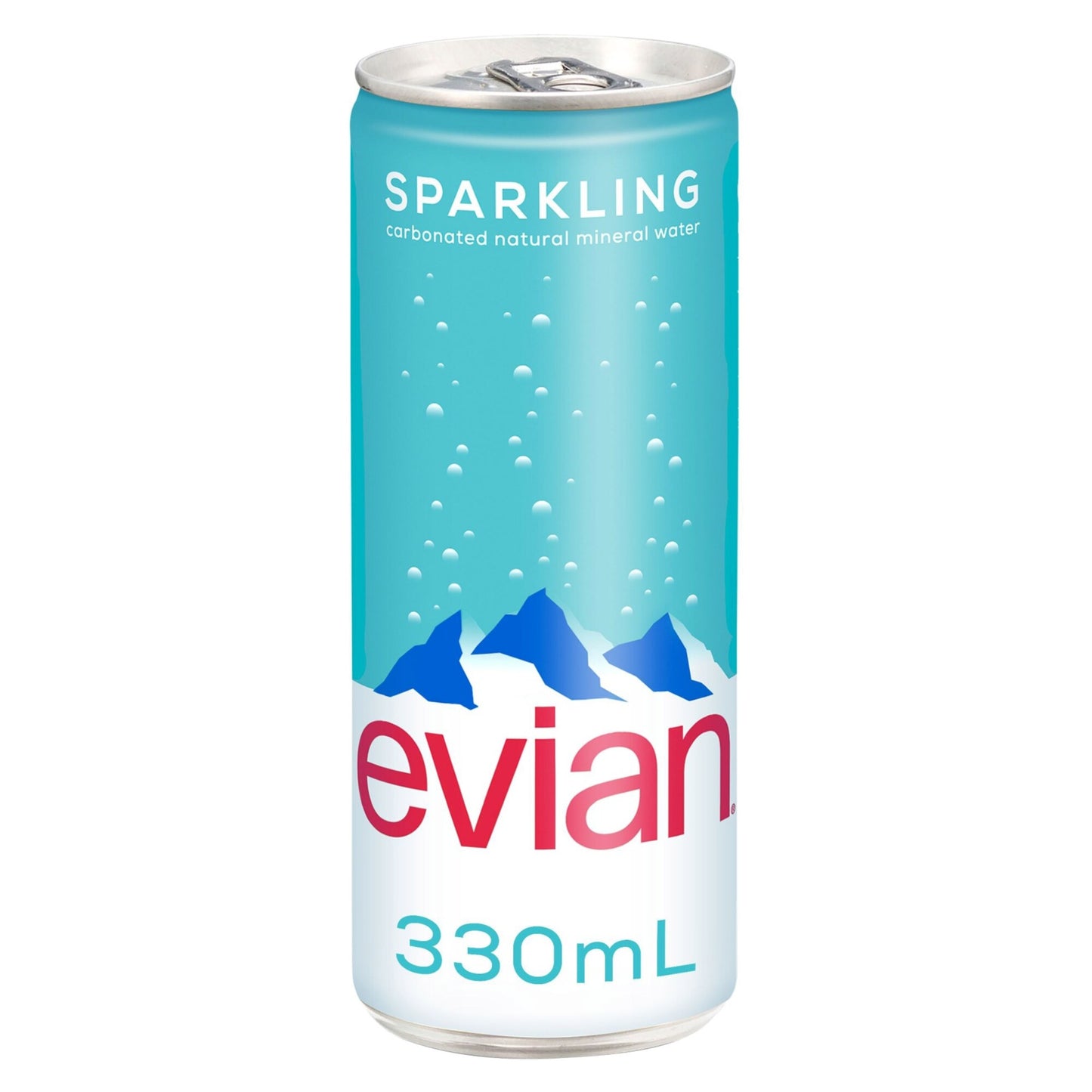 Evian Natural Sparkling Mineral Water 330 ml