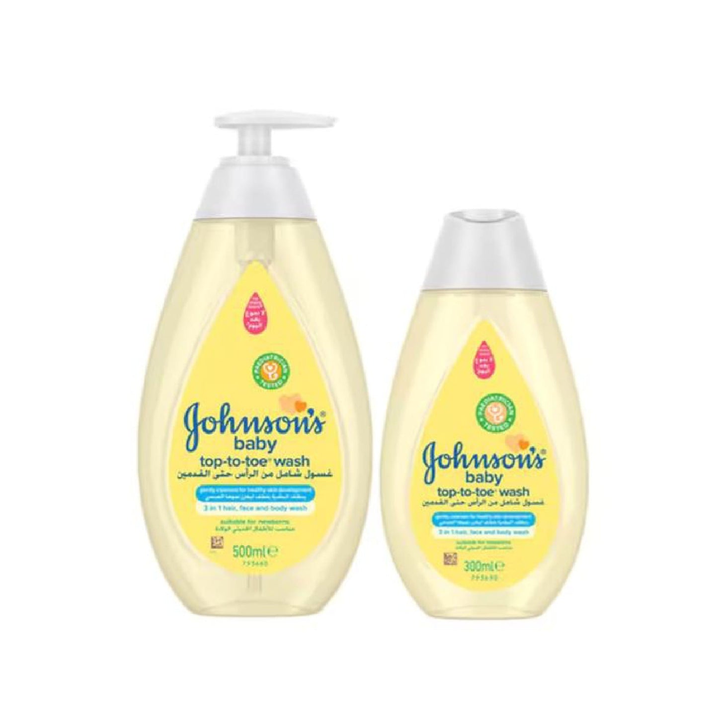 Johnson's Baby Top-to-Toe Wash 500ml + 300ml