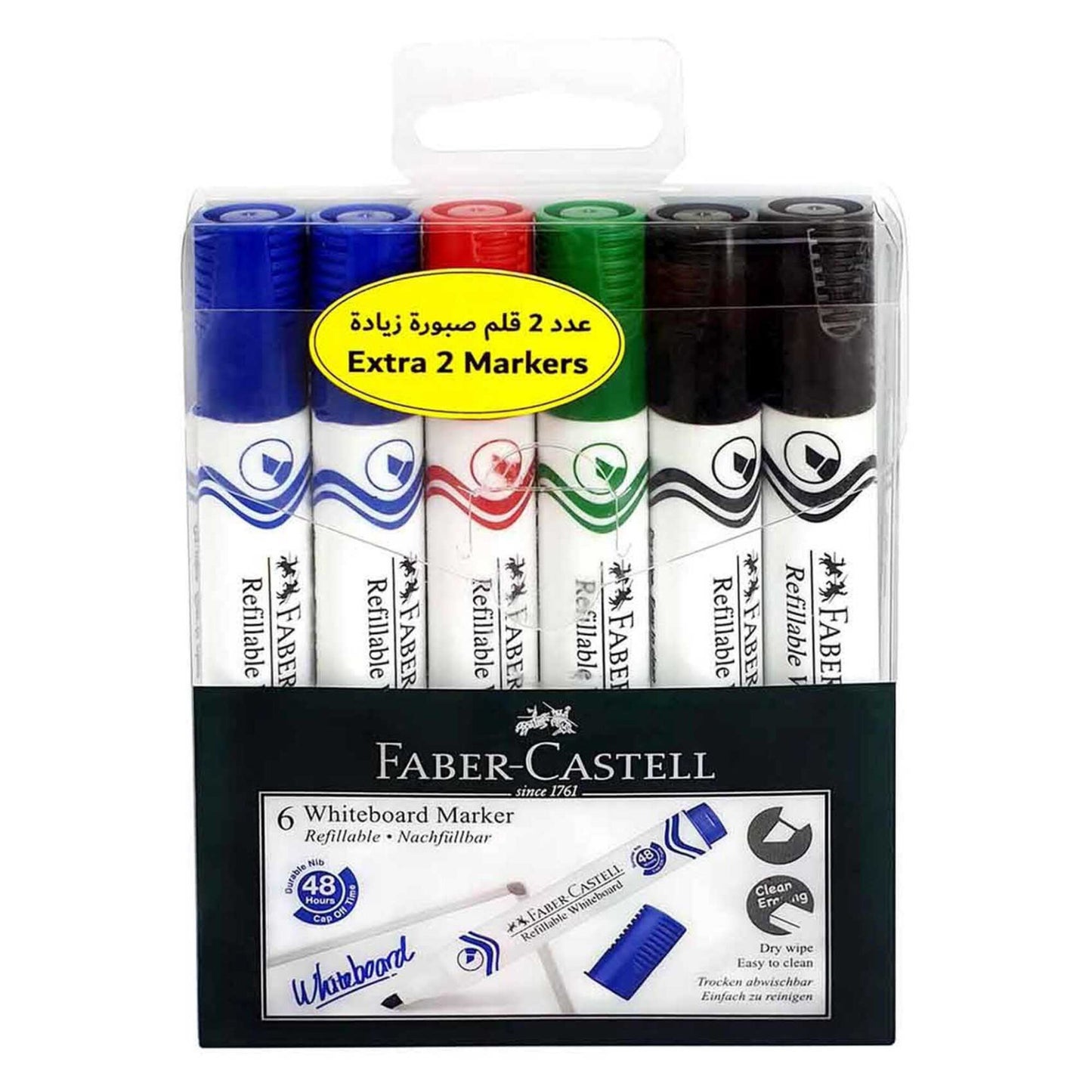 Faber-Castell Assorted Ink Markers 6 per pack